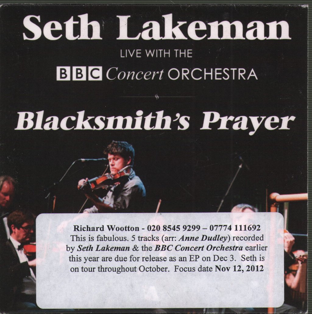 Seth Lakeman - Blacksmith's Prayer - Cdr