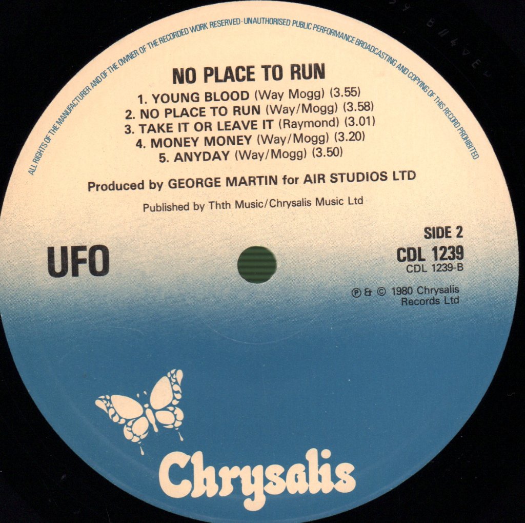 UFO - No Place To Run - Lp