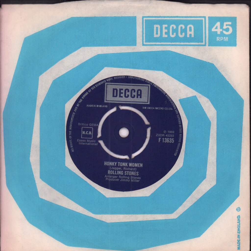 Rolling Stones - Honky Tonk Women - 7 Inch