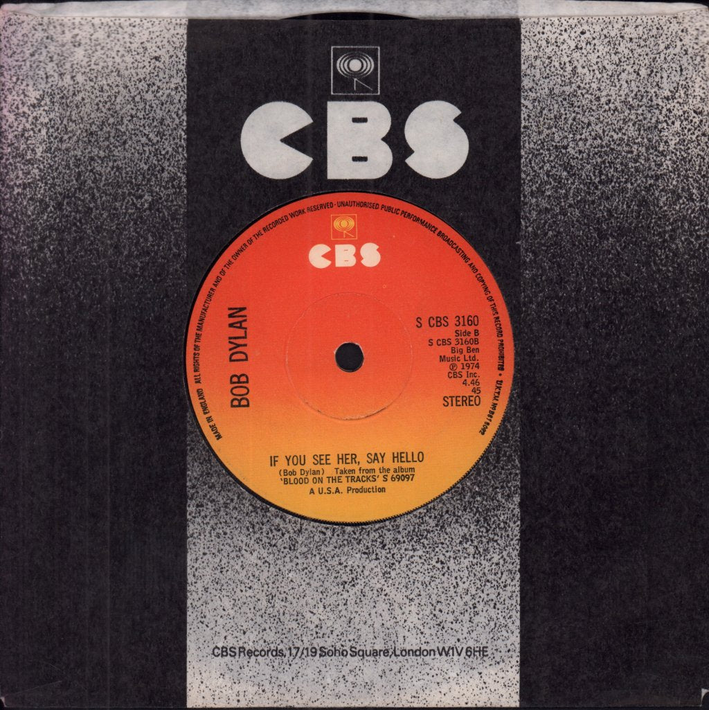 Bob Dylan - Tangled Up In Blue - 7 Inch