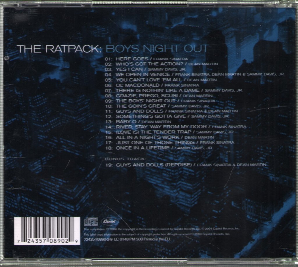 Rat Pack - Boys Night Out - Cd