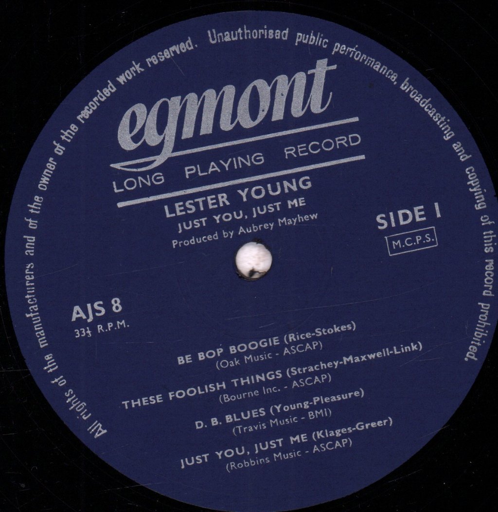 Lester Young - Just You Just Me - Lp