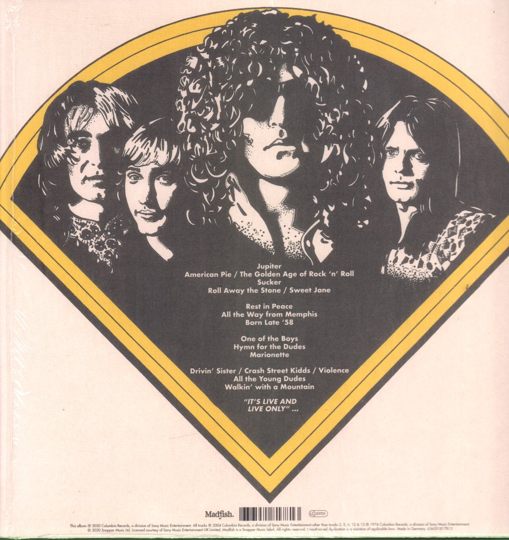 Mott The Hoople - Live On Broadway 1974 - Double Lp