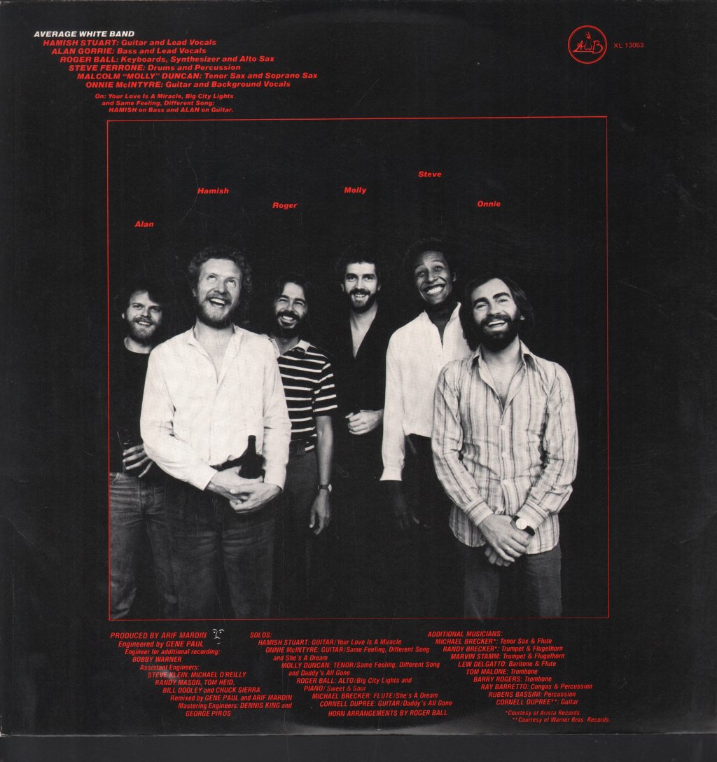 Average White Band - Warmer Communications - Lp