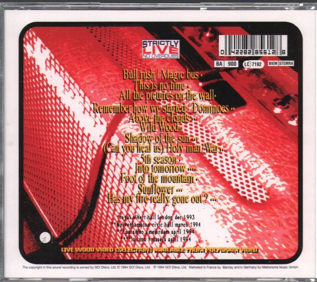 Paul Weller - Live Wood - Cd