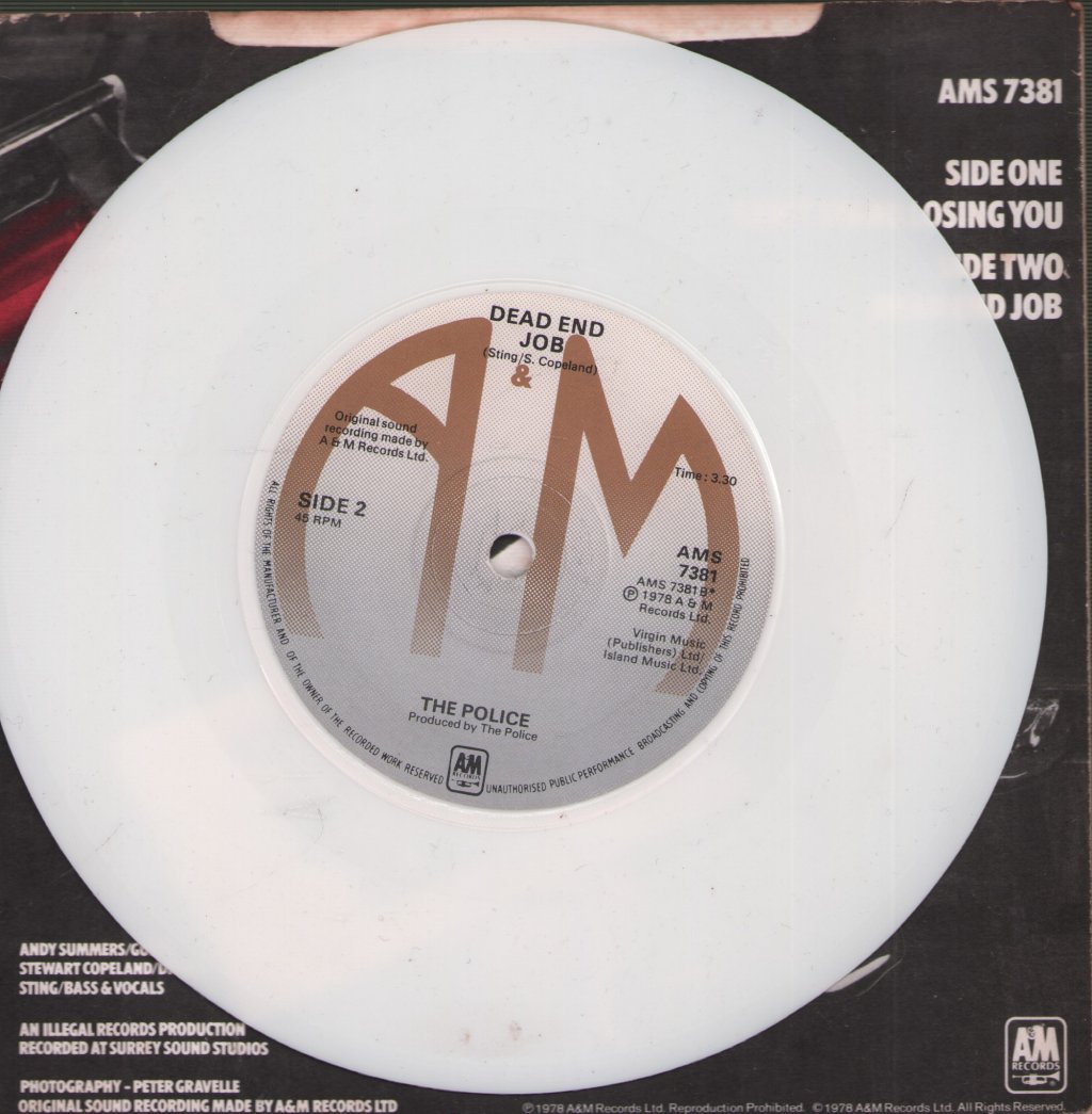 Police - Can't Stand Losing You - 7 Inch