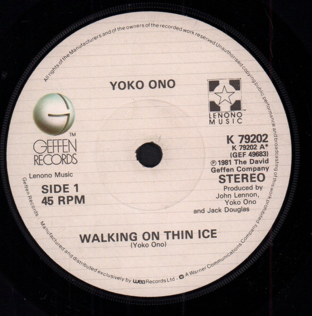 Yoko Ono - Walking On Thin Ice - 7 Inch
