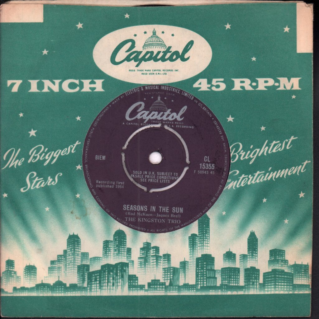 Kingston Trio - If You Don't Look Around - 7 Inch