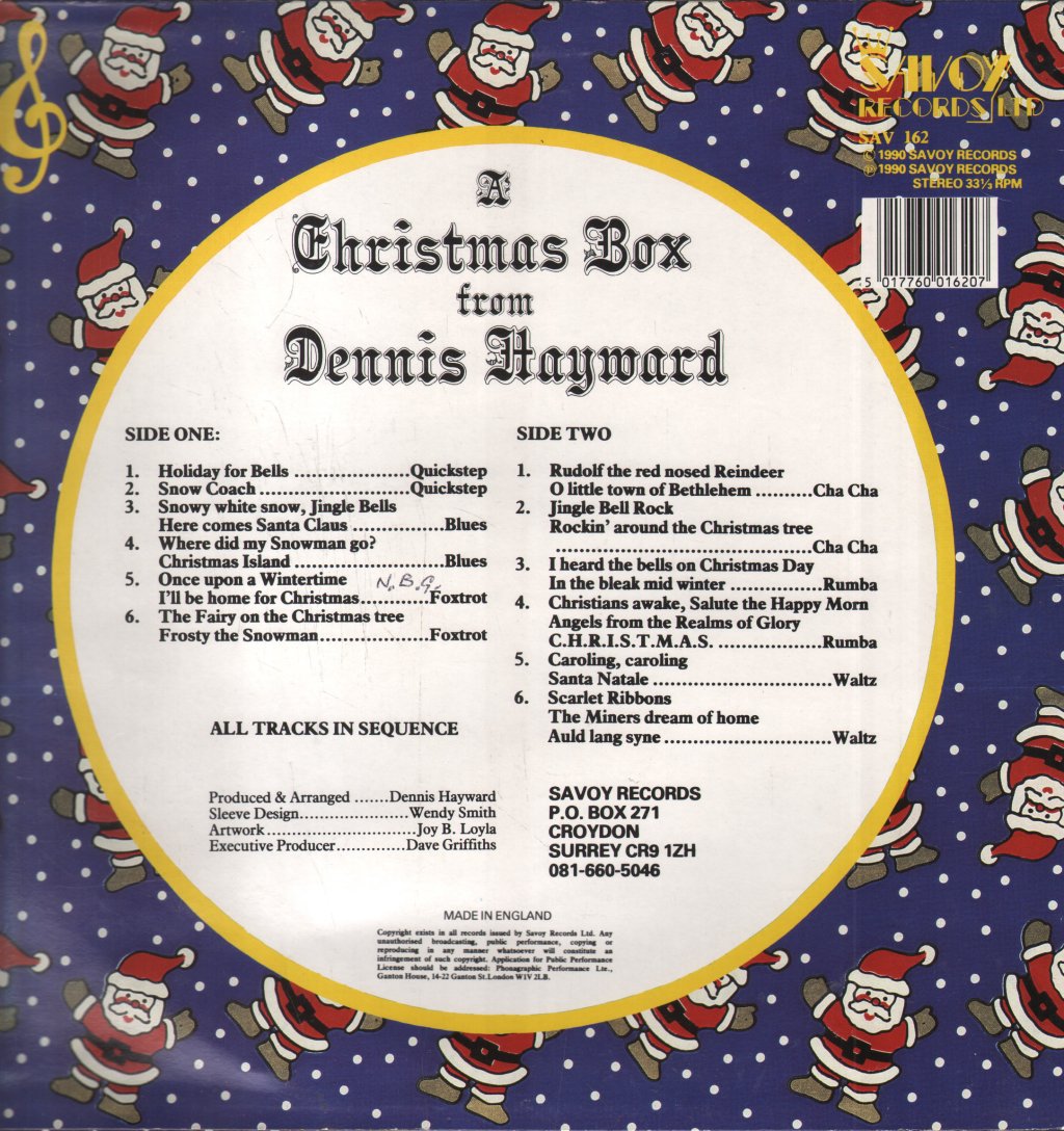 Dennis Hayward - A Christmas Box - Lp