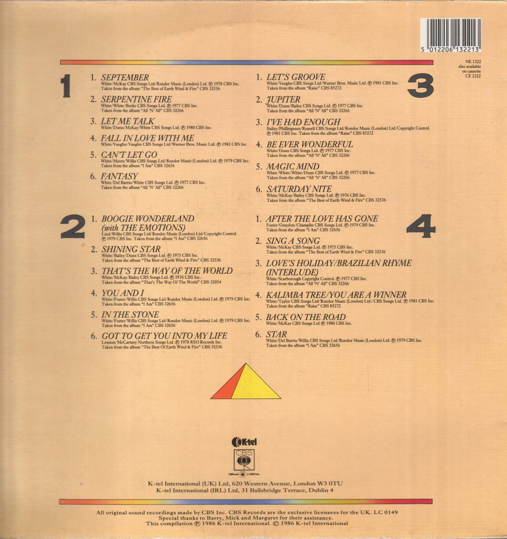 Earth Wind And Fire - Collection - Double Lp