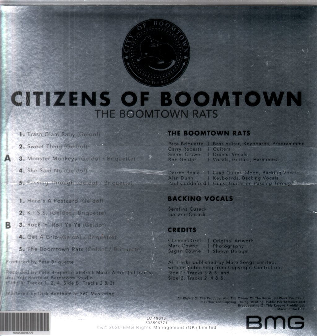 Boomtown Rats - Citizens Of Boomtown - Lp