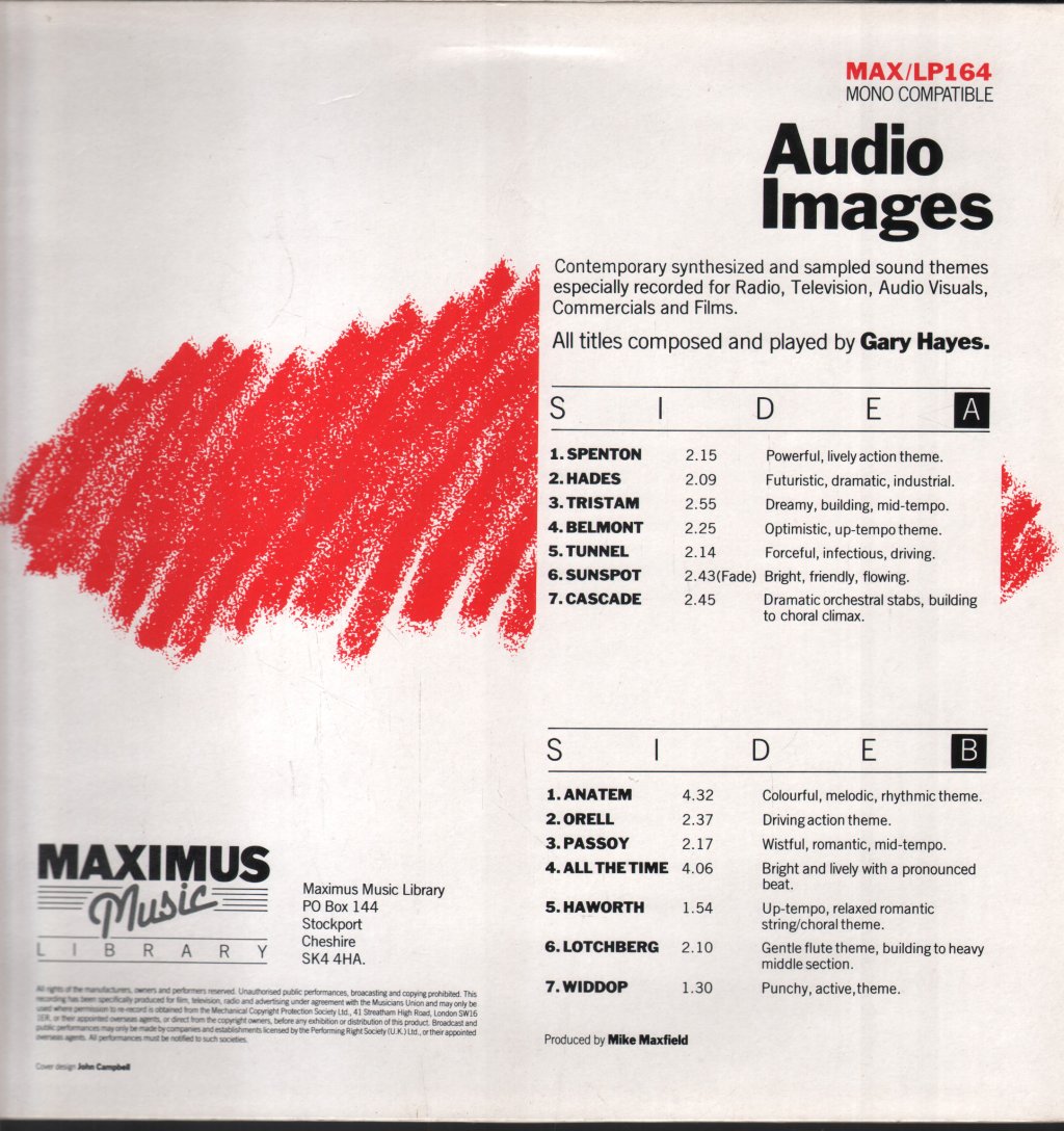 Gary Hayes - Audio Images - Lp
