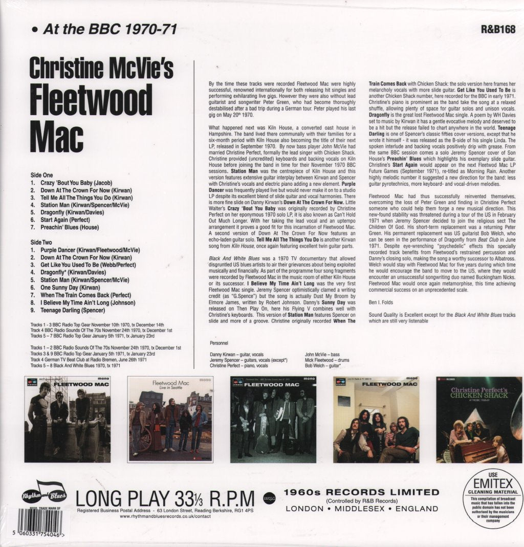 Christine McVie's Fleetwood Mac - At the BBBC 1970-71 - Lp