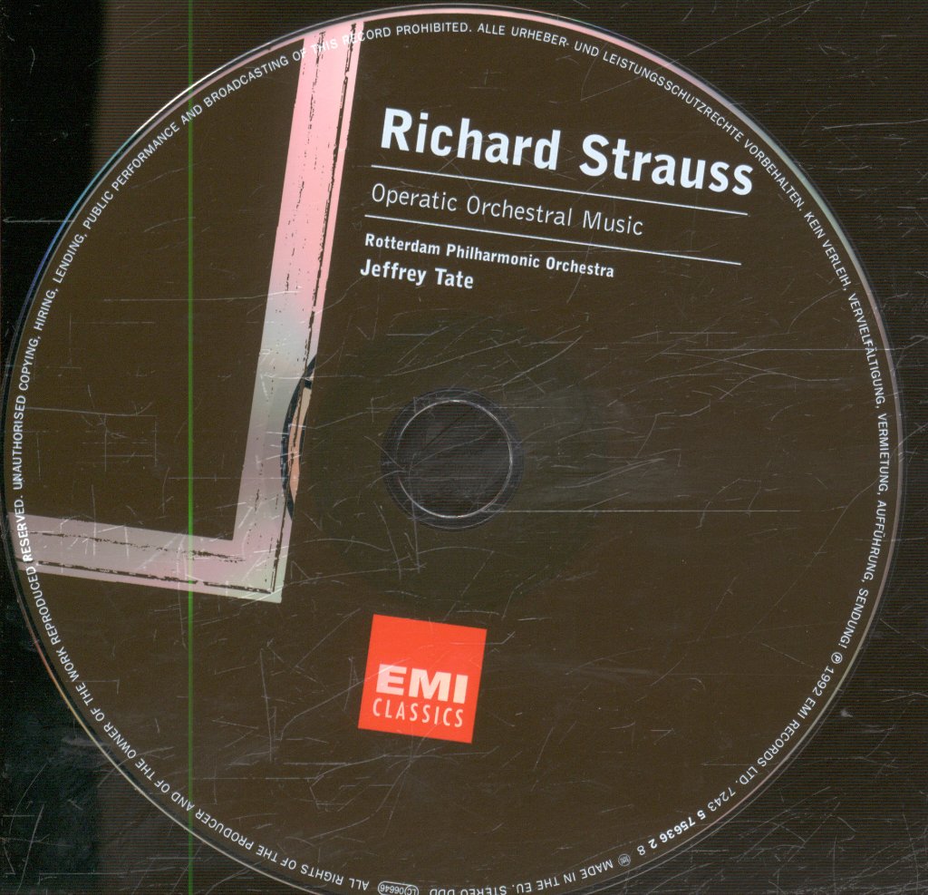 Jeffrey Tate, Rotterdam Philharmonic Orchestra - Strauss - Operatic Orchestral Music - Cd