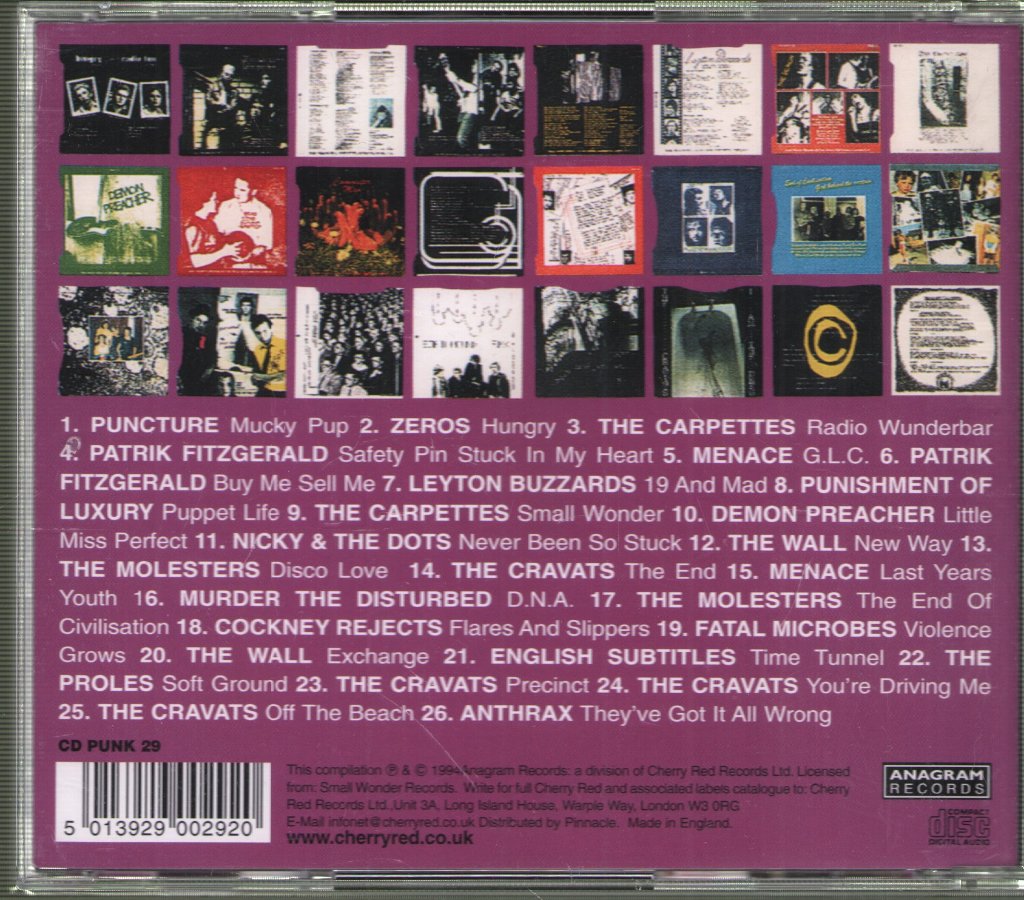 Various Artists - Small Wonder - The Punk Singles Collection - Cd