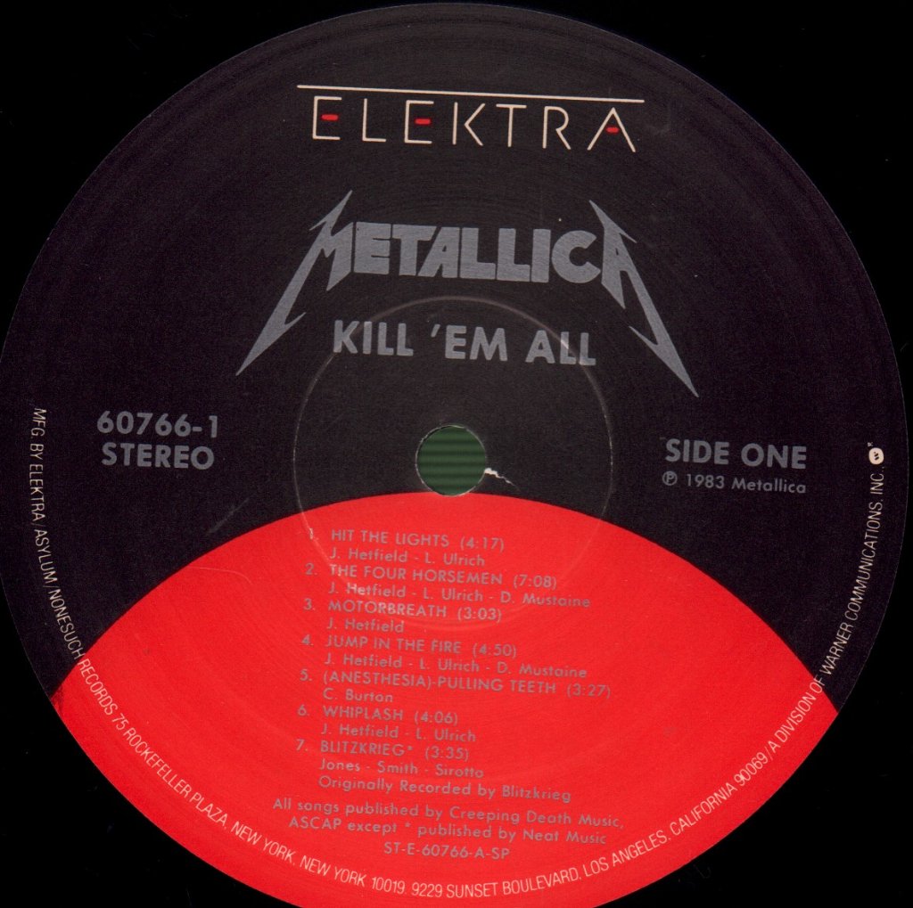 Metallica - Kill 'Em All - Lp