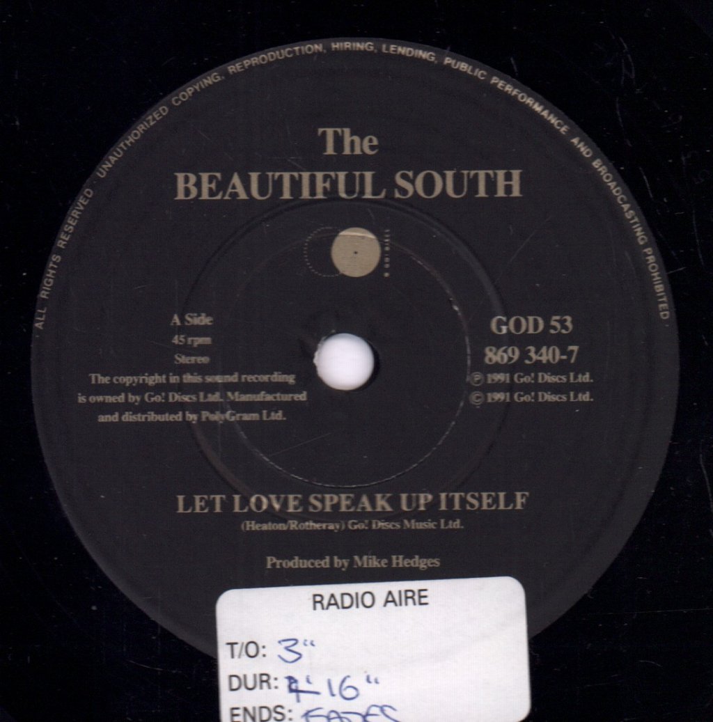 Beautiful South - Let Love Speak Up Itself - 7 Inch