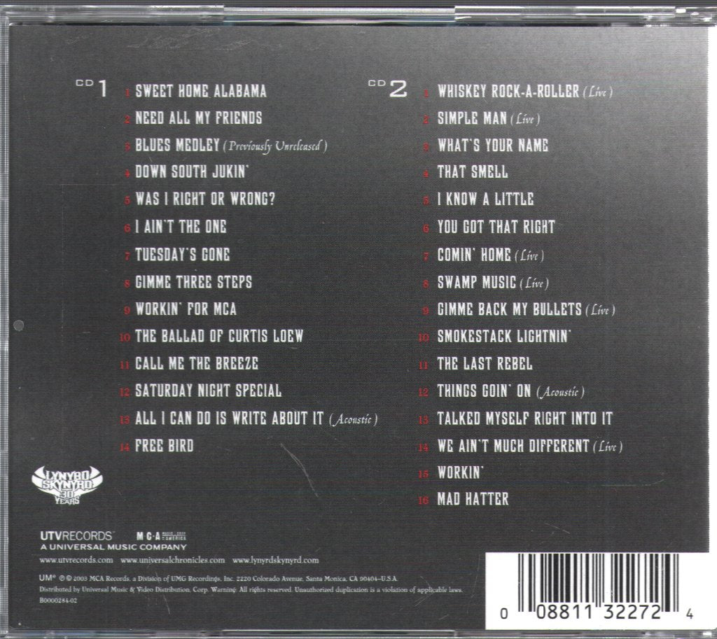 Lynyrd Skynyrd - Thyrty - Double Cd