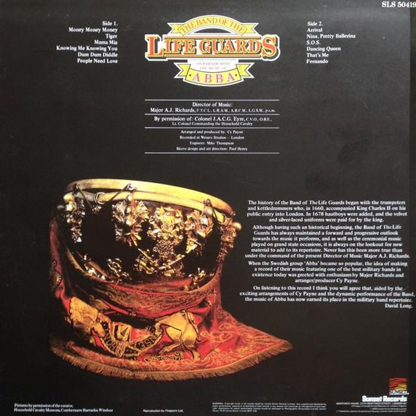 Band Of The Life Guards - On Parade With The Music Of Abba - Lp