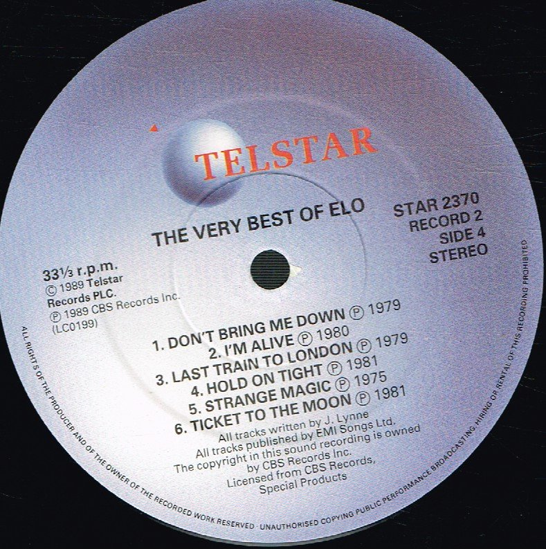 Electric Light Orchestra - Very Best Of The - Double Lp