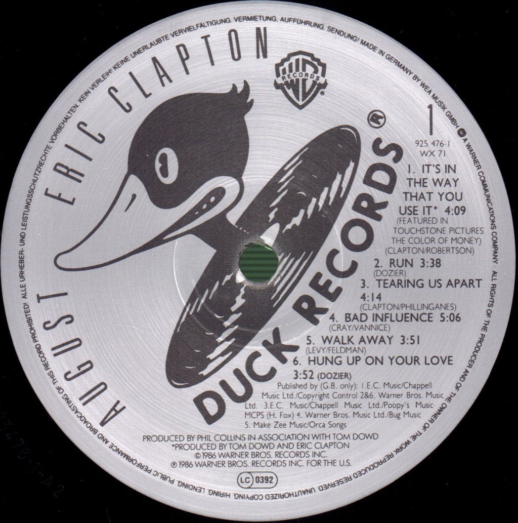 Eric Clapton - August - Lp