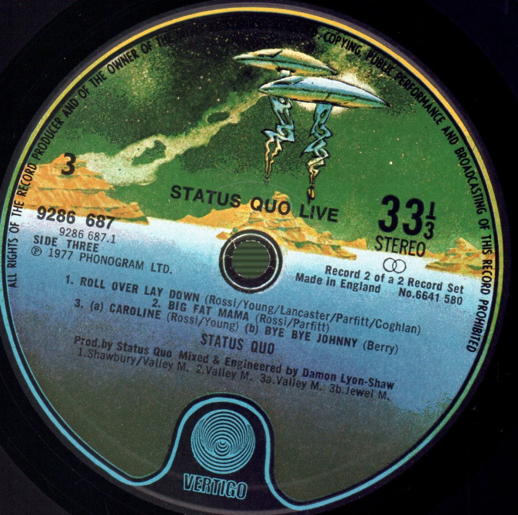 Status Quo - Live - Double Lp