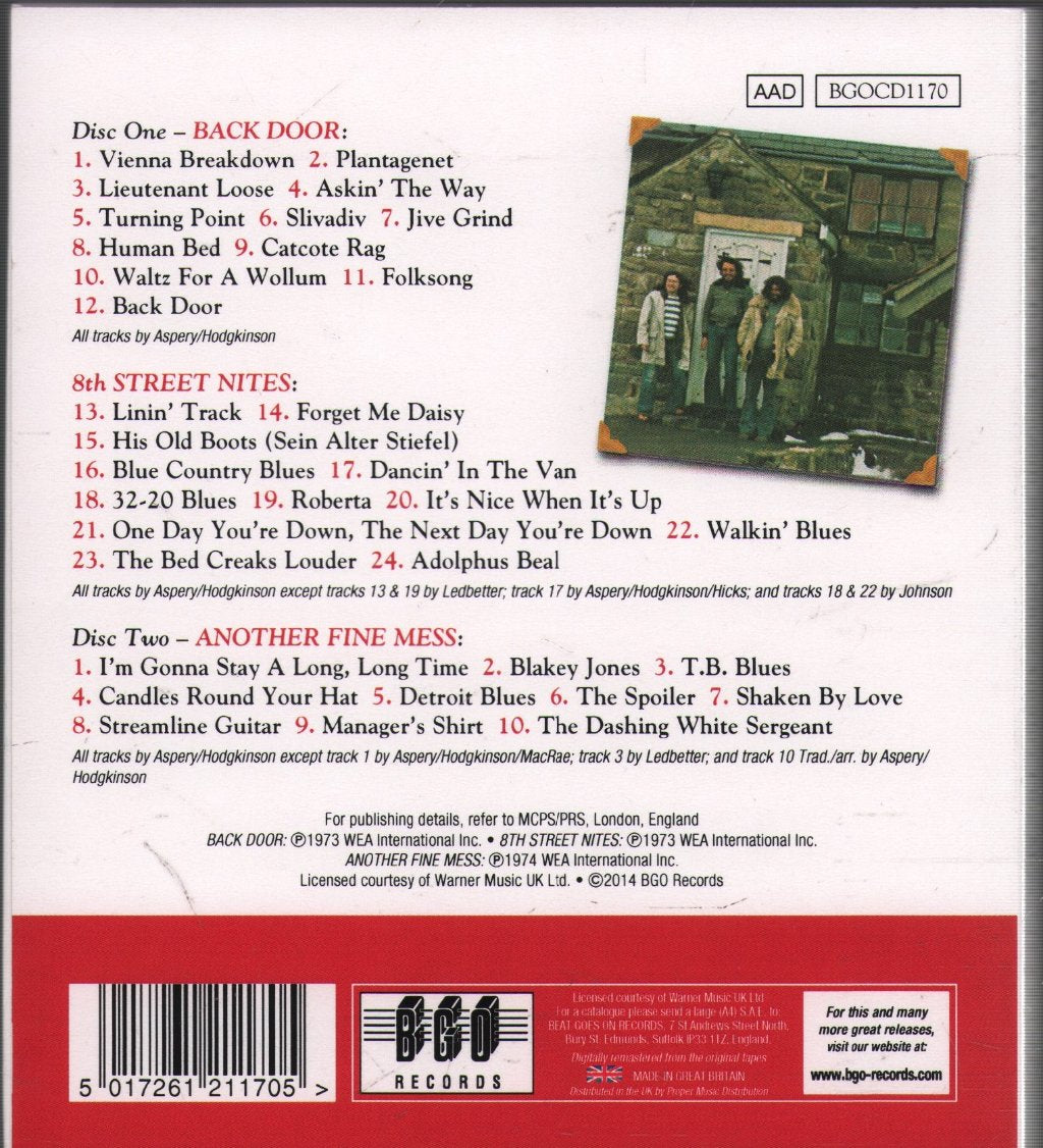 Back Door - Back Door / 8th Street Nites / Another Fine Mess - Double Cd