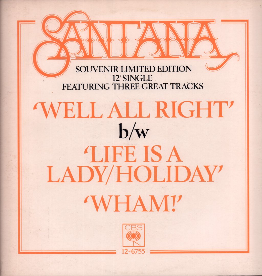 Santana - Well All Right - 12 Inch