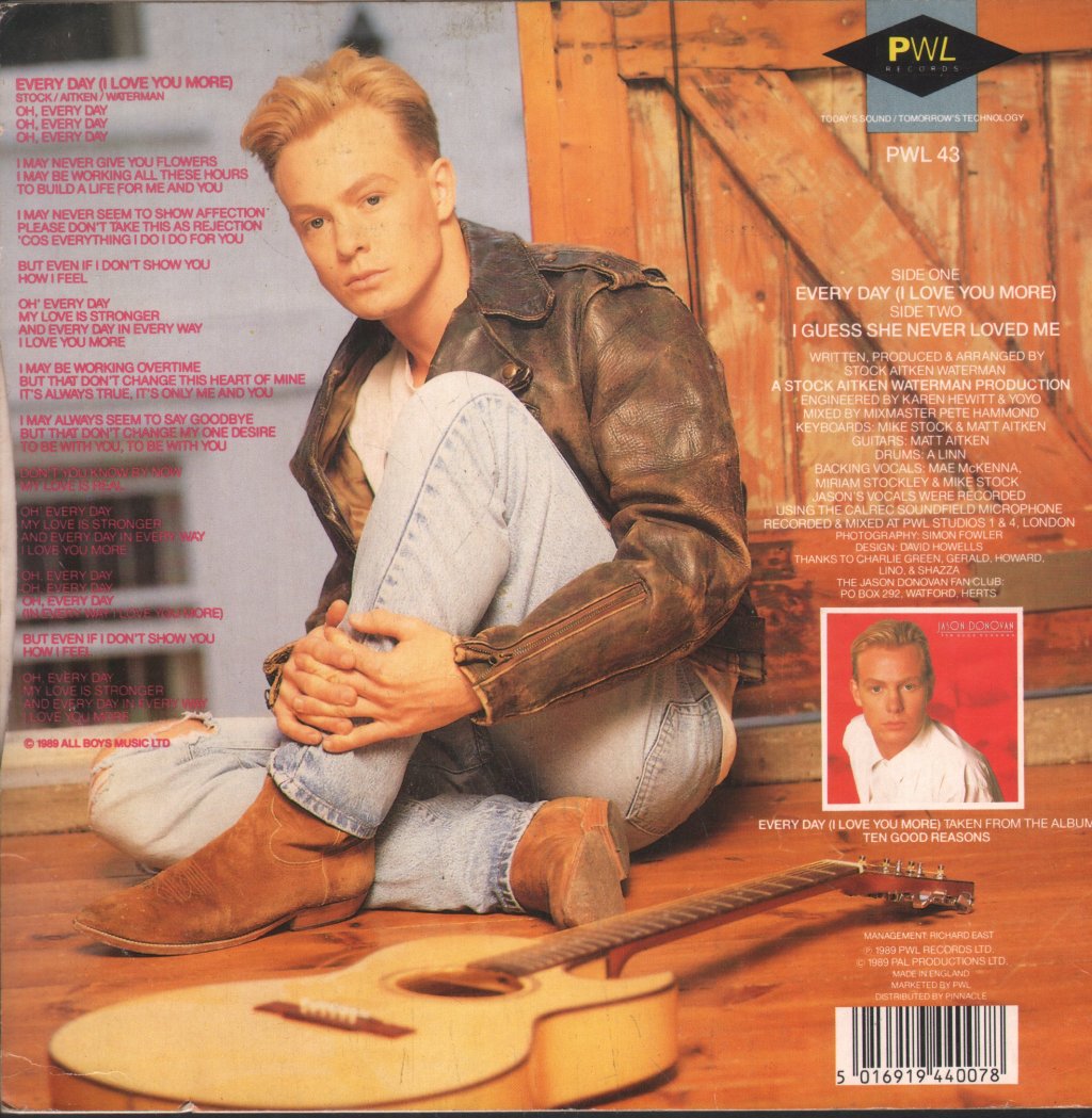 Jason Donovan - Every Day - 7 Inch