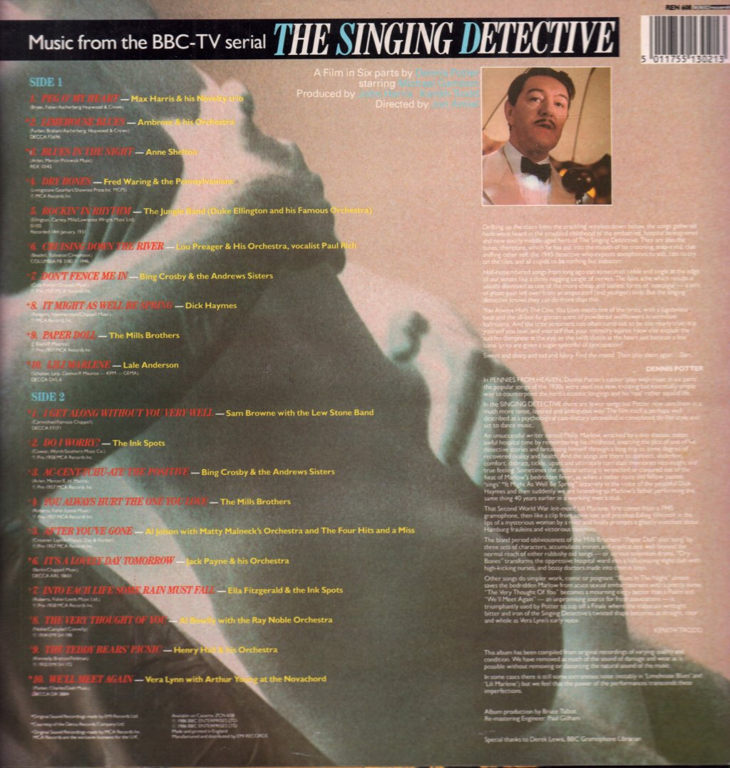 Various Artists - singing detective Music From The Bbc Tv Serial - Lp