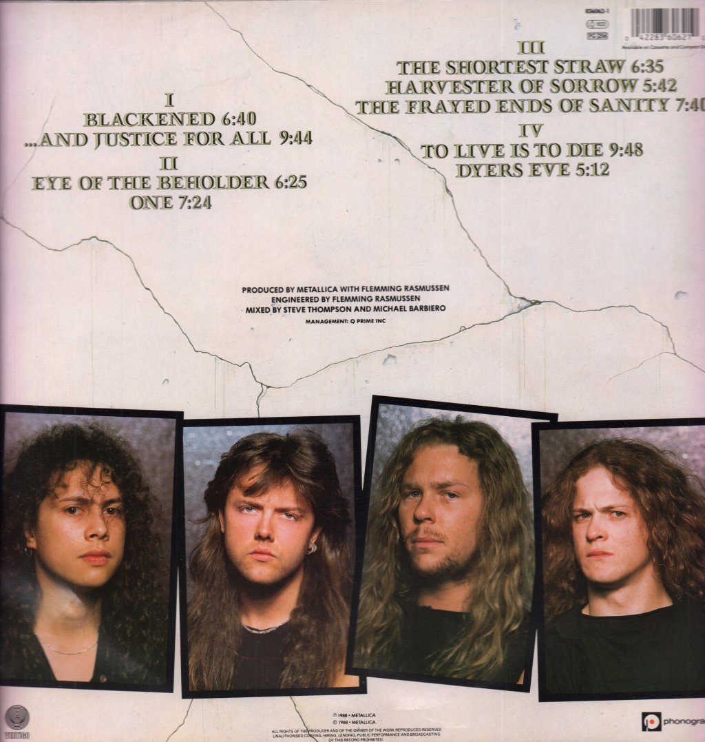 Metallica - And Justice For All - Double Lp