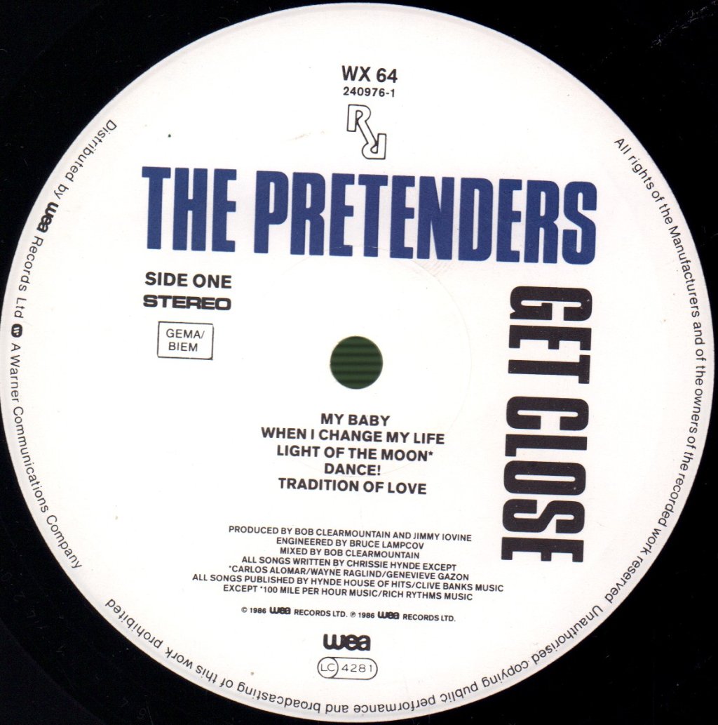 Pretenders - Get Close - Lp