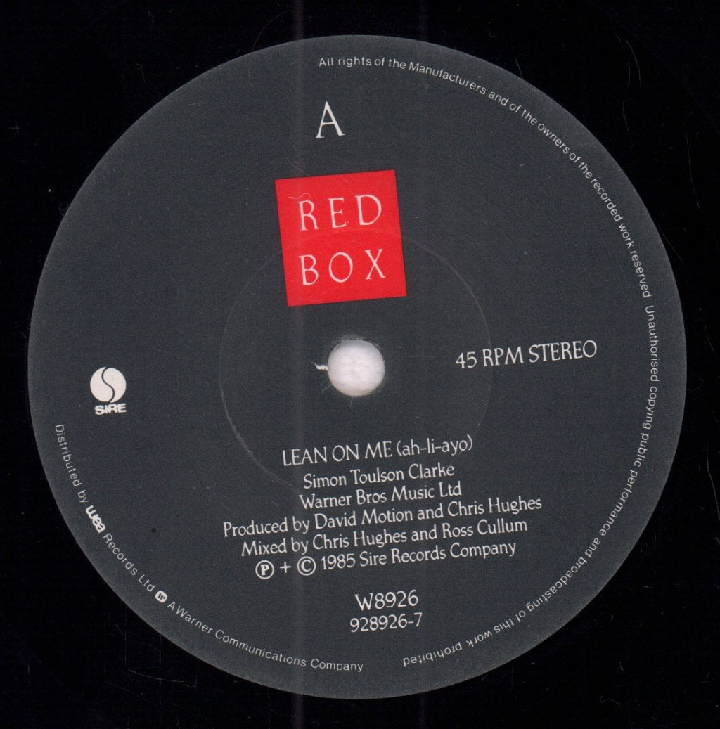 Red Box - Lean On Me - 7 Inch