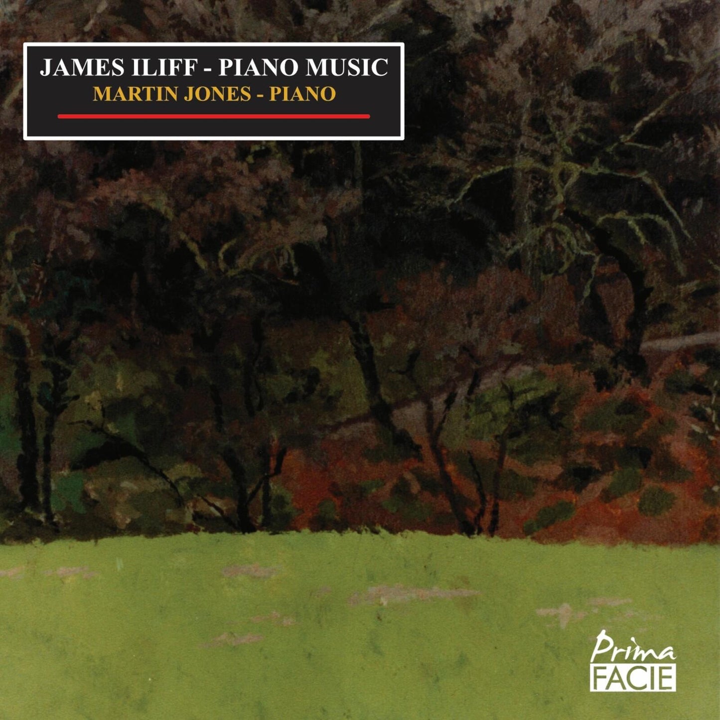 Martin Jones - Iliff: Piano Music - Cd