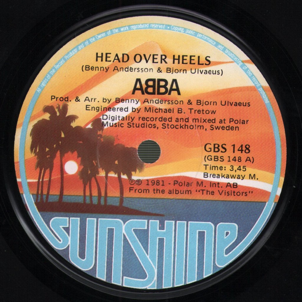 ABBA - Head Over Heels / The Visitors - 7 Inch