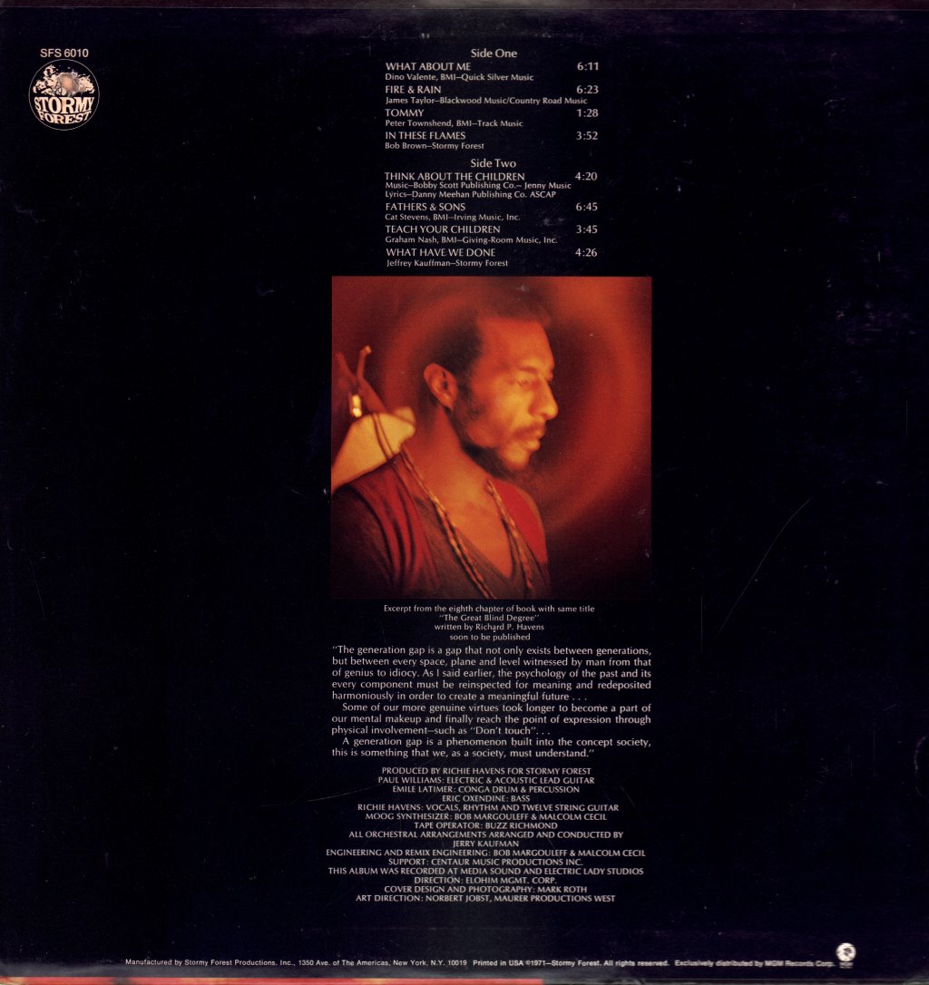 Richie Havens - Great Blind Degree - Lp