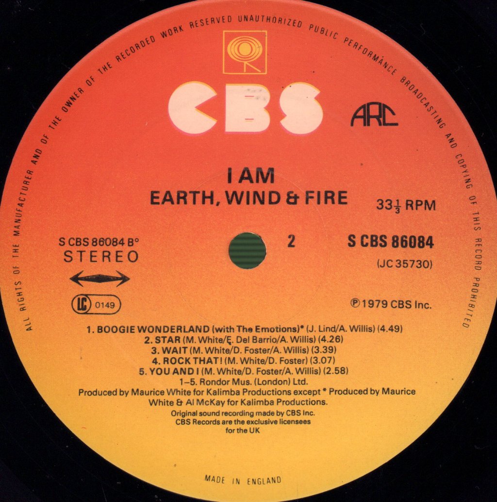 Earth Wind And Fire - I Am - Lp