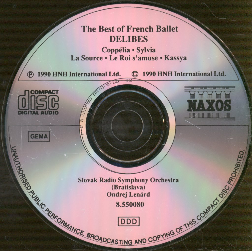 Slovak Radio Symphony Orchestra Bratislava, Ondrej Lenárd - Delibes -  Best Of French Ballet - Coppélia · Sylvia · La Source · Le Roi s'amuse · Kassya - Cd