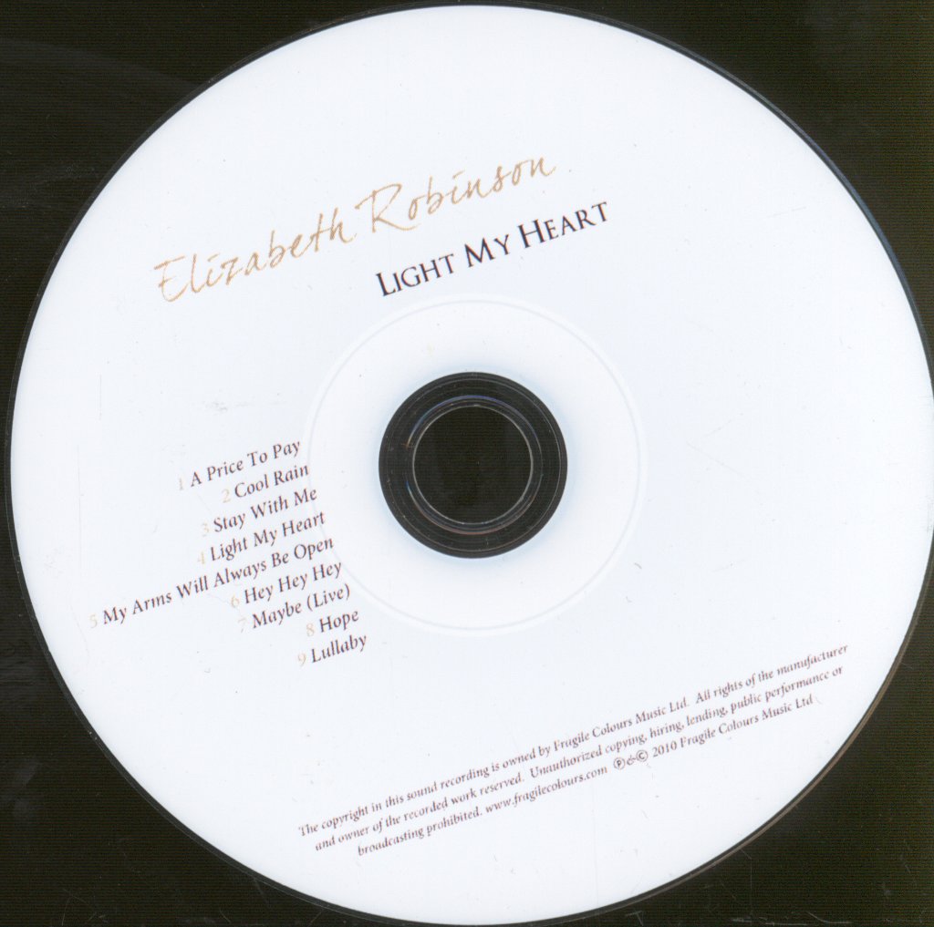 Elizabeth Robinson - Light My Heart - Cdr