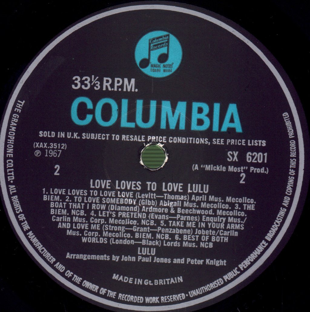 Lulu - Love Loves To Love Lulu - Lp