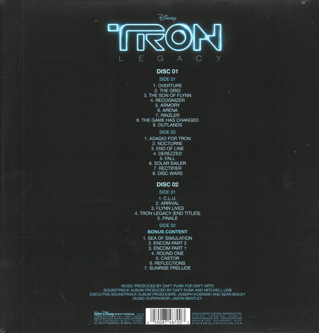 Daft Punk - TRON: Legacy - Double Lp