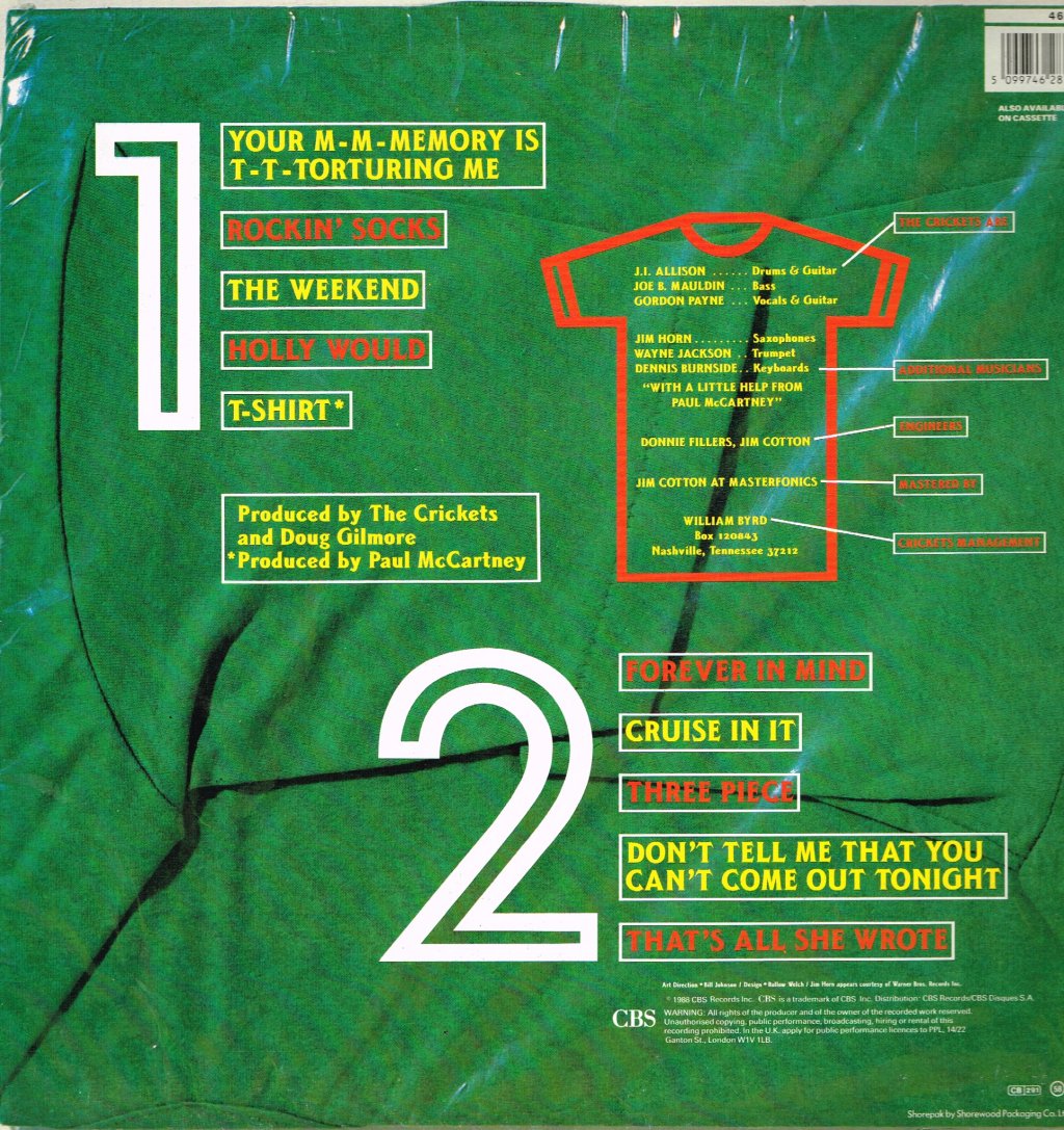 Crickets - T-Shirt - Lp