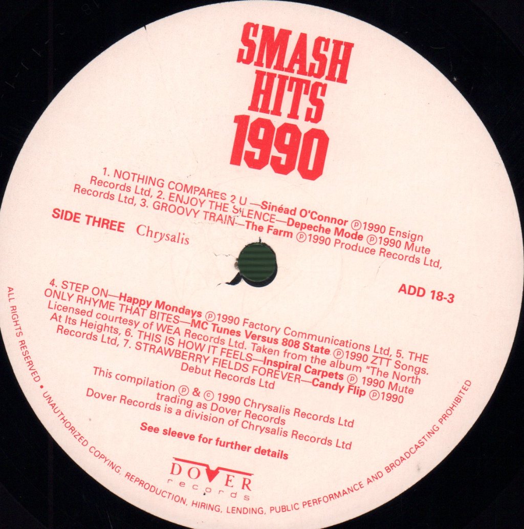 Various Artists - Smash Hits 1990 - Double Lp