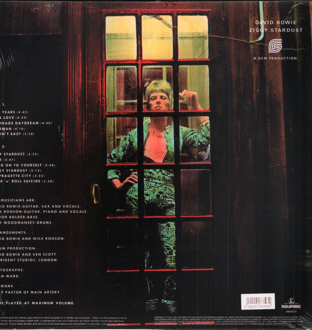 David Bowie - Rise And Fall Of Ziggy Stardust And The Spiders From Mars - Lp