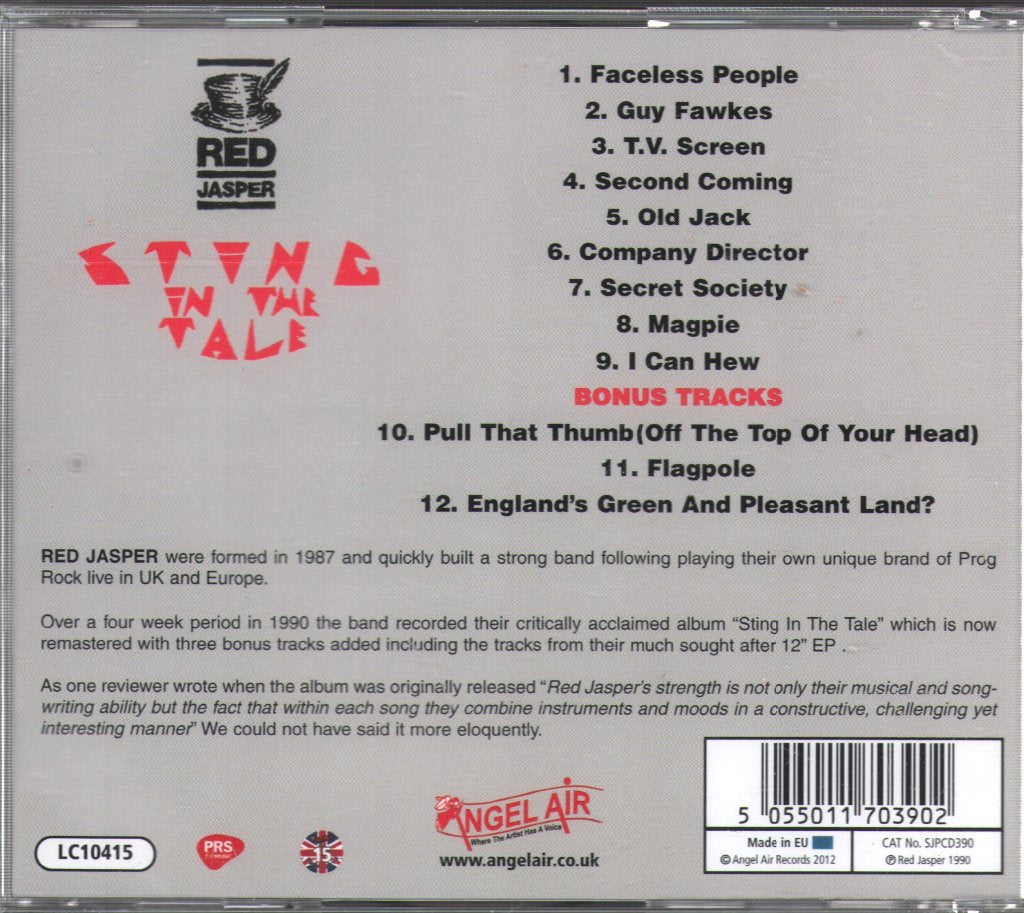 Red Jasper - Sting In The Tale - Cd
