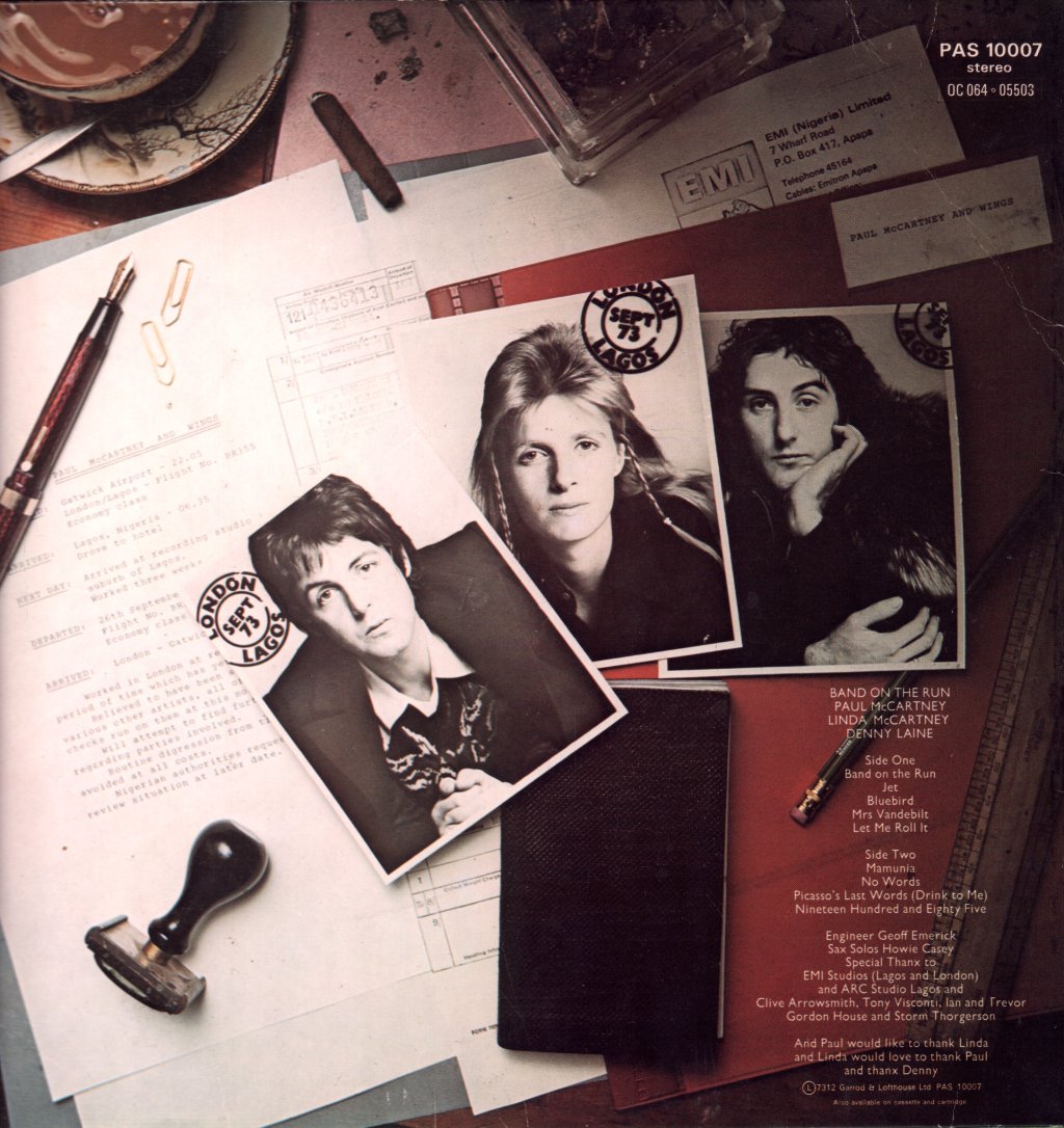 Paul McCartney And Wings - Band On The Run - Lp