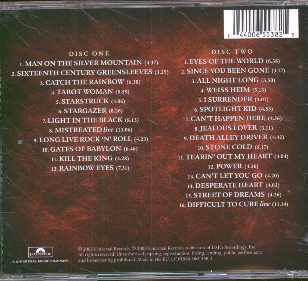 Rainbow - Catch The Rainbow: The Anthology - Double Cd
