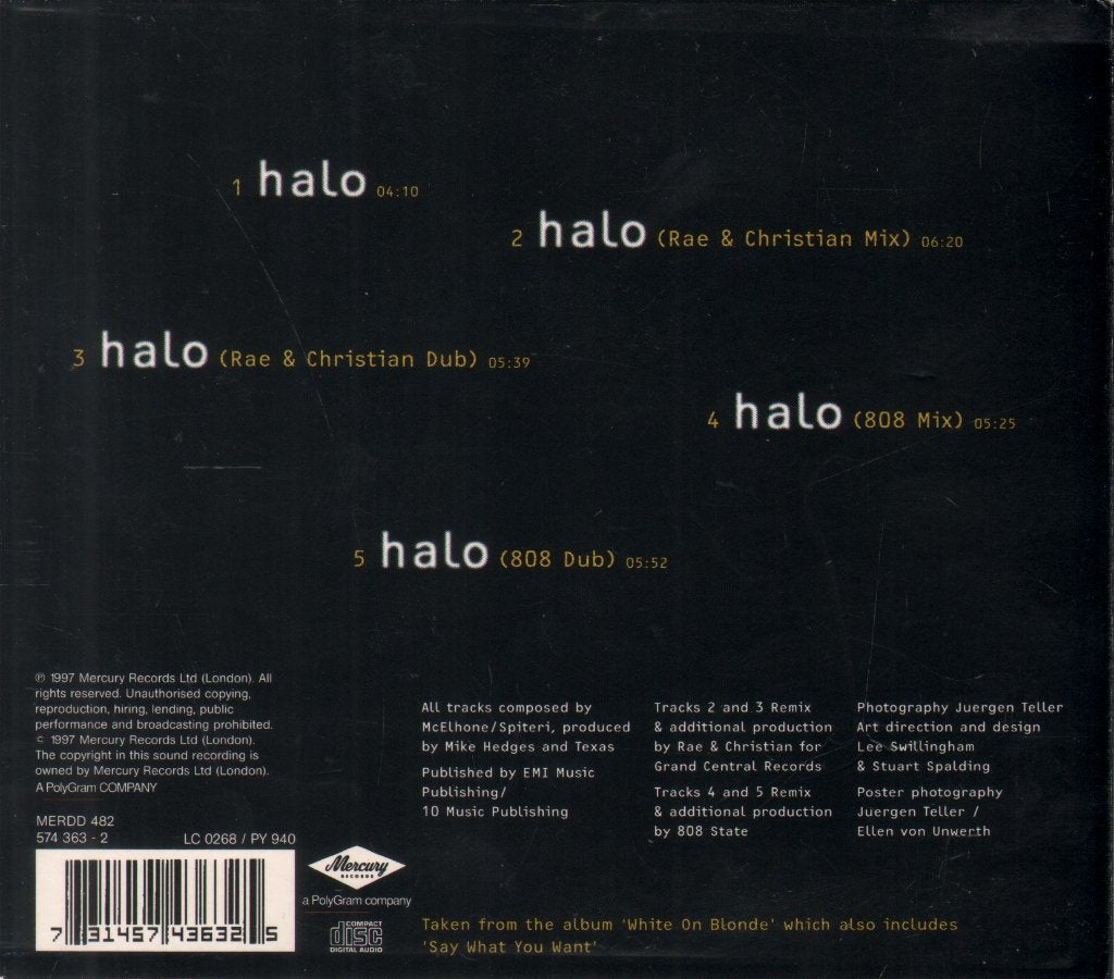 Texas - Halo - Cd