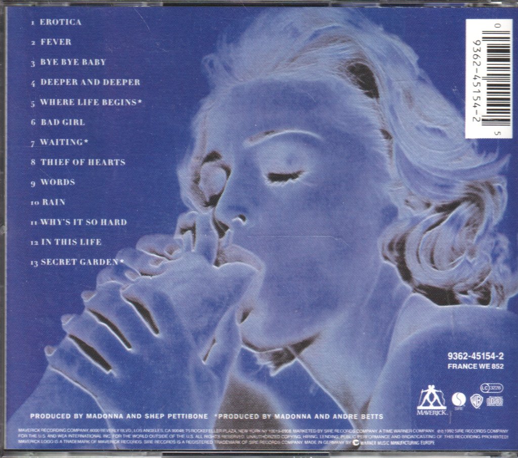 Madonna - Erotica - Cd