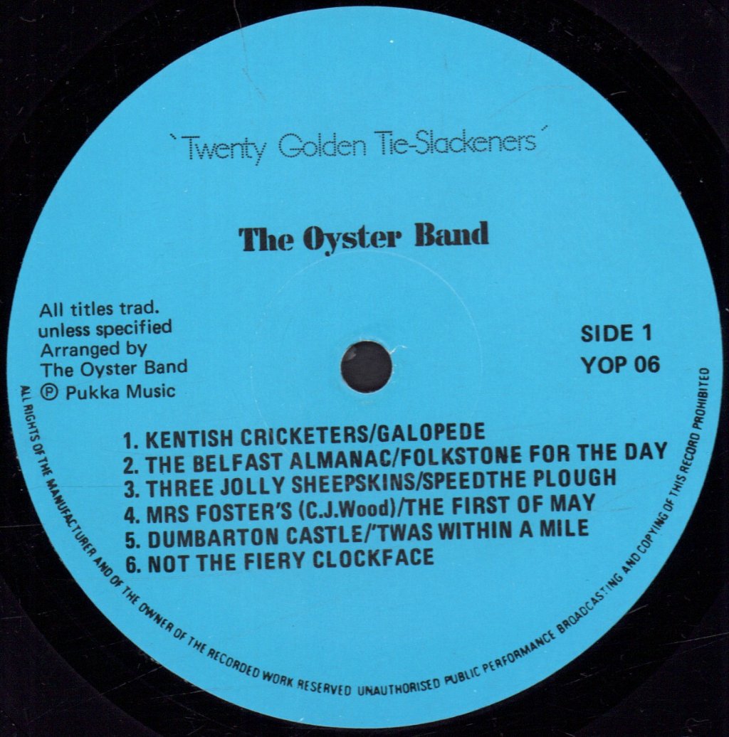 Oyster Band - 20 Golden Tie Slackeners - Lp